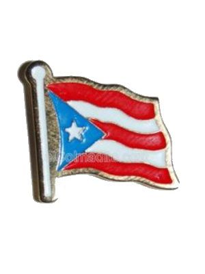 Dulces Tipicos Puerto Rico Flag Pin Puerto Rico