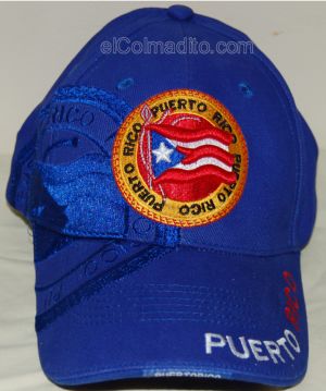 Dulces Tipicos Gorra con Bordado Bandera  Puerto Rico