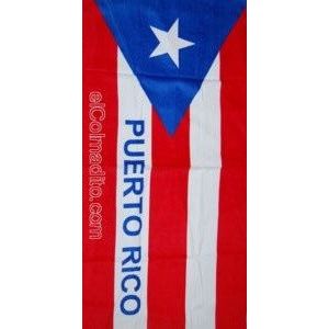 Dulces Tipicos Toalla Bandera de Puerto Rico, Towel with the Flag of Puerto Rico Puerto Rico