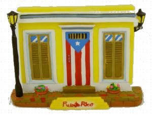 Decorative Shingle with Folklore from Puerto Rico, Tejas Decorativas con Paisajes de Puerto Rico
