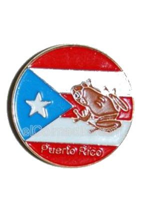 Pasteles, empanadillas tostones  Puerto Rico Flag & the Coqui Puerto Rico