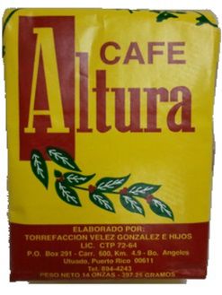 Cafe Altura from Puerto Rico, 100% Puerto Rican Coffee Puerto Rico
