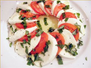 White Cheese and Tomato Salad