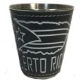 Puerto Rico Shot Glass with Puerto Rico Flag