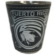 Puerto Rico Shot Glass with Puerto Rico Coqui