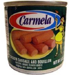 Dulces Tipicos Salchichas de Pollo Carmela, Carmela Chicken Sausages Puerto Rico