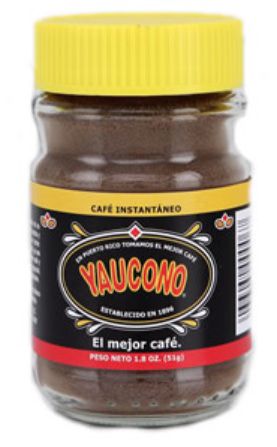 Yaucono Instant Coffee, Cafe Yaucono Instantaneo Puerto Rico