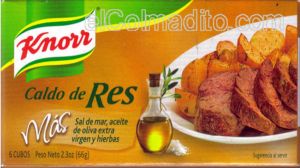 Dulces Tipicos Productos Knorr de Puerto Rico, Caldo de Res, Cubitos Puerto Rico