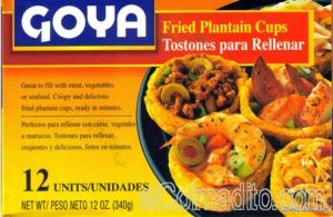 Dulces Tipicos Goya Fried Plantains Cups, Tostones para Rellenar  Puerto Rico