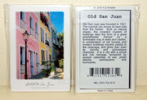 Dulces Tipicos Iman Postal Caleta de San Juan Puerto Rico