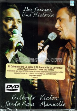 Dulces Tipicos Dos Soneros, una Historia, Gilberto Santa Rosa y Victor Manuel, DVD, Puertorican Music Puerto Rico