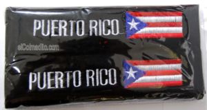 Dulces Tipicos Seat Belt Protector Black the Puerto Rico Flag Puerto Rico