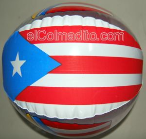 Dulces Tipicos Puerto Rico Flag Beach Ball 12 Puerto Rico