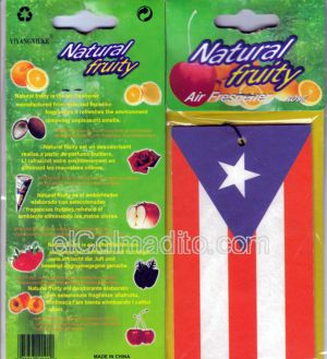 Dulces Tipicos Puerto Rico Flag Souvenirs, Souvenirs de Puerto Rico, Puerto Rico Flag Air Freshener Puerto Rico