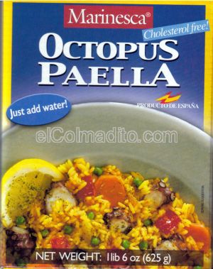 Dulces Tipicos Octopus Paella<br> from Spain 22onz 4 units Puerto Rico