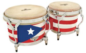 Dulces Tipicos Puerto Rican flag Real Bongos, Regular size Bongos. Puerto Rico