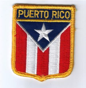Puerto Rico Flag Embroidery. Bordado Bandera de Puerto Rico Puerto Rico