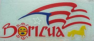 Boricua, Flag Sticker of Puerto Rico at elColmadito.com, Soy Boricua