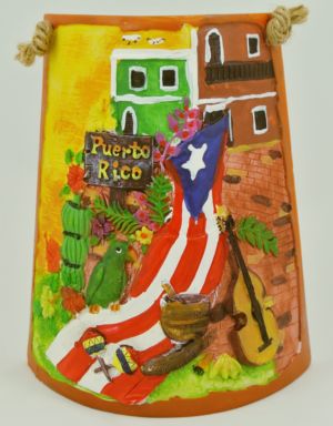 Dulces Tipicos Decorative Shingle with Folklore from Puerto Rico, Tejas Decorativas con Paisajes de Puerto Rico Puerto Rico