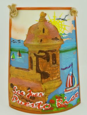 Dulces Tipicos Decorative Shingle with Folklore from Puerto Rico, Tejas Decorativas con Paisajes de Puerto Rico Puerto Rico