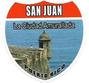 Dulces Tipicos Puerto Rico Towns Stickers, San Juan Puerto Rico