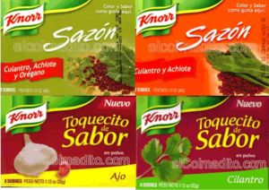 Dulces Tipicos Sazon Knorr, Knorr Seasonings, Adobos Knorr Puerto Rico
