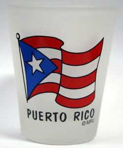 Puerto Rico Flag Shot Glass