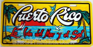 Dulces Tipicos Tablilla Puerto Rico la Isla del Mar y el Sol, Puerto Rico Licence Plate Puerto Rico
