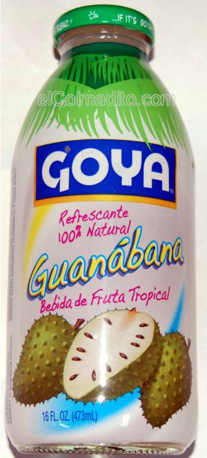 Dulces Tipicos Goya Tropical Fruit Beverage<br> 100% Natural  Guanabana 16onz Puerto Rico
