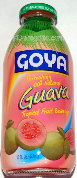 Dulces Tipicos Goya Tropical Fruit Beverage<br> 100% Natural  Guava 16onz Puerto Rico