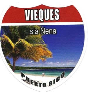 Puerto Rico Towns Stickers, Vieques