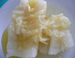 Recipe Yuca al Mojo<br>Cassava al Mojo Puerto Rico