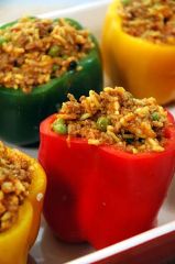 Recipe Pimientos Rellenos<br>Stuffed Peppers Puerto Rico