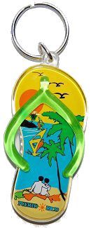 Beach Sandal Keychain Puerto Rico