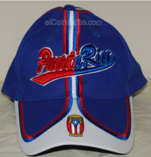 Gorra Puerto Rico Bordado y Conga Puerto Rico