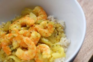 Recipe Shrimp in<br>Coconut Sauce Puerto Rico