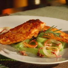 Pechugas de Pollo<br>Salsa de Mango