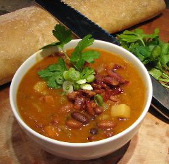 Recipe Bean and Bacon Soup Puerto Rico