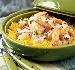 Recipe Arroz Amarillo<br>Yellow Rice and Shrimp Puerto Rico