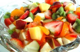 Recipe Fruit Salad<br>Lemon Honey Dressing Puerto Rico
