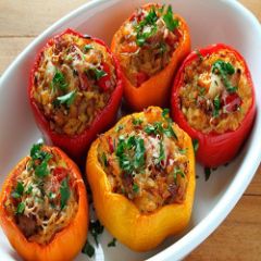 Pimientos Rellenos<br>Stuffed Peppers