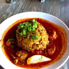 Recipe Shrimp and Lobster<br>with Yucca Mofongo Puerto Rico