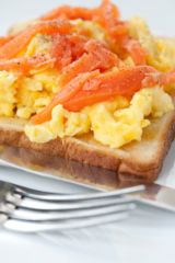 Recipe Scramble Eggs<br>and Salmon Puerto Rico
