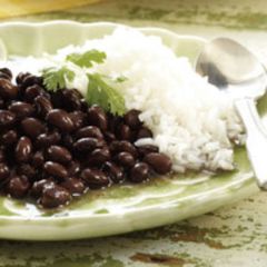 Recipe Black Beans<br>& White Rice Puerto Rico
