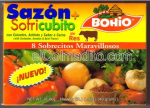 Puertorican Seasonings, Sazon de Puerto Rico, Sofrito, Cubitos, Adobos, Especias Puerto Rico