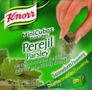 Dulces Tipicos Productos Knorr de Puerto Rico,  Sazon y Cubitos de Perejil Puerto Rico
