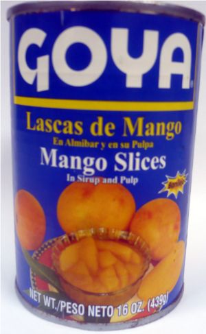 Productos Goya de Puerto Rico, Mango Slices Goya, Lascas de Mango Puerto Rico