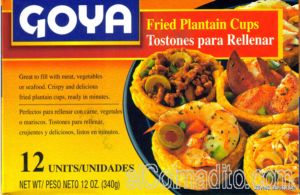 Goya Fried Plantains Cups, Tostones para Rellenar  Puerto Rico