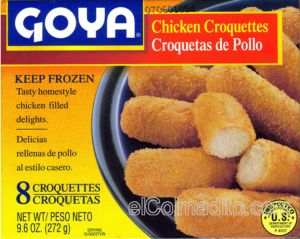 Goya Chicken Croquettes, Croquetas de Pollo de Puerto Rico, Puerto Rico Cusine Puerto Rico