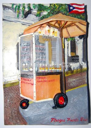 Carrito de Piraguas, Artesanias de Puerto Rico, Puerto Rico Souveniers Puerto Rico